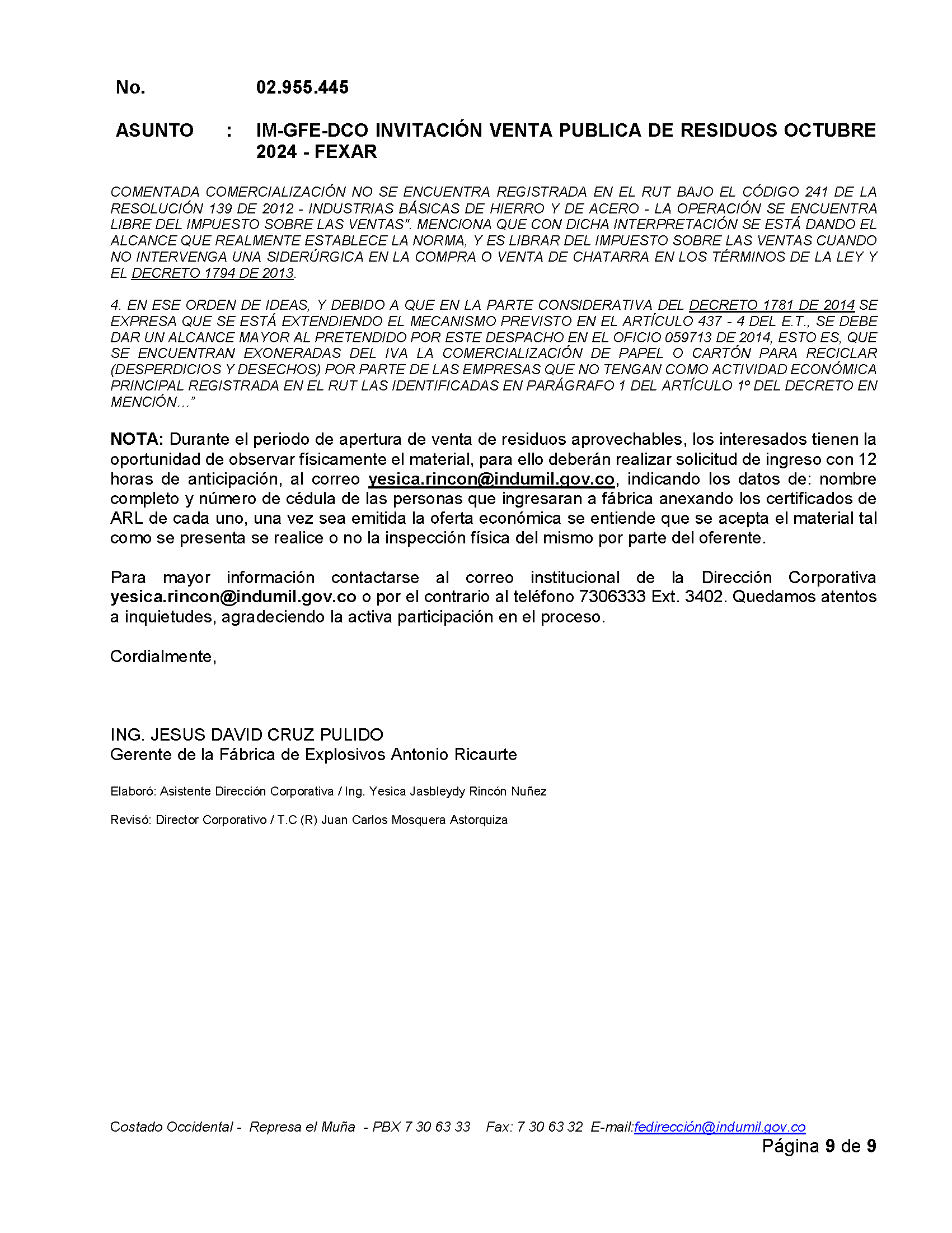 IM-GFE-DCO INVITACIÓN VENTA PUBLICA DE RESIDUOS OCTUBRE 2024 - FEXAR_Página_9