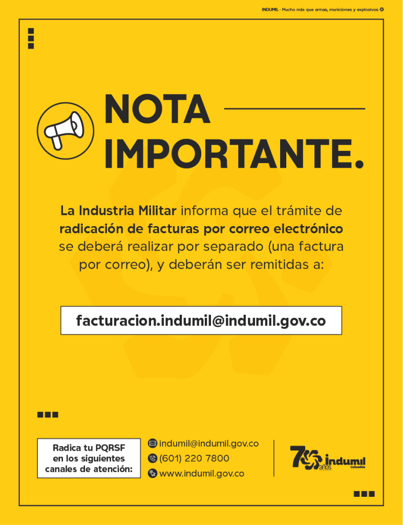 Facturación Indumil
