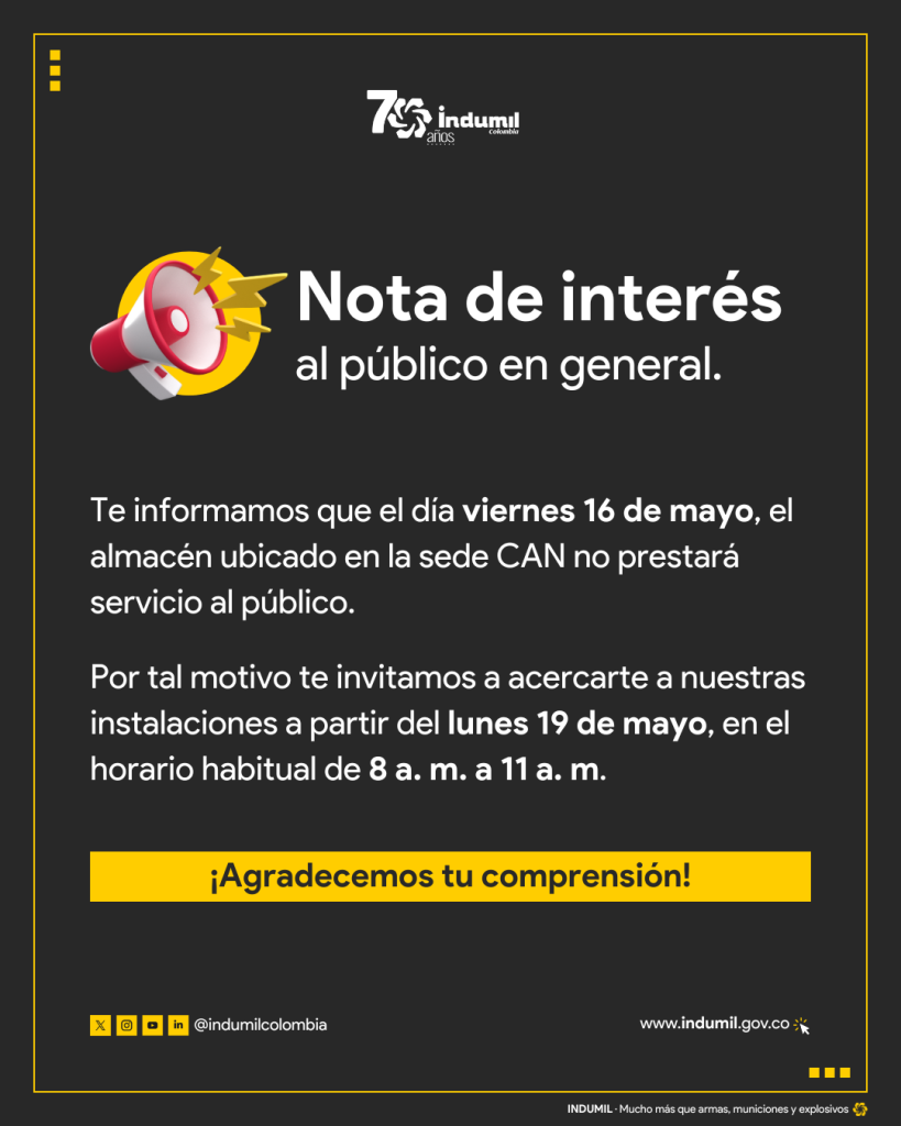 No atención en sede · INDUMIL